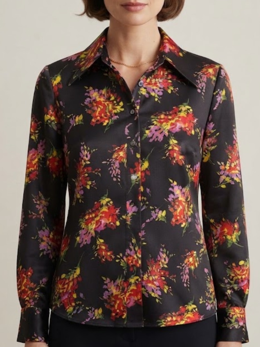 Vintage NPC Fashions Floral Blouse